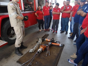 Visitas técnica ao corpo de bombeiros de Nova Venécia - Ecaph SMS Treinamentos